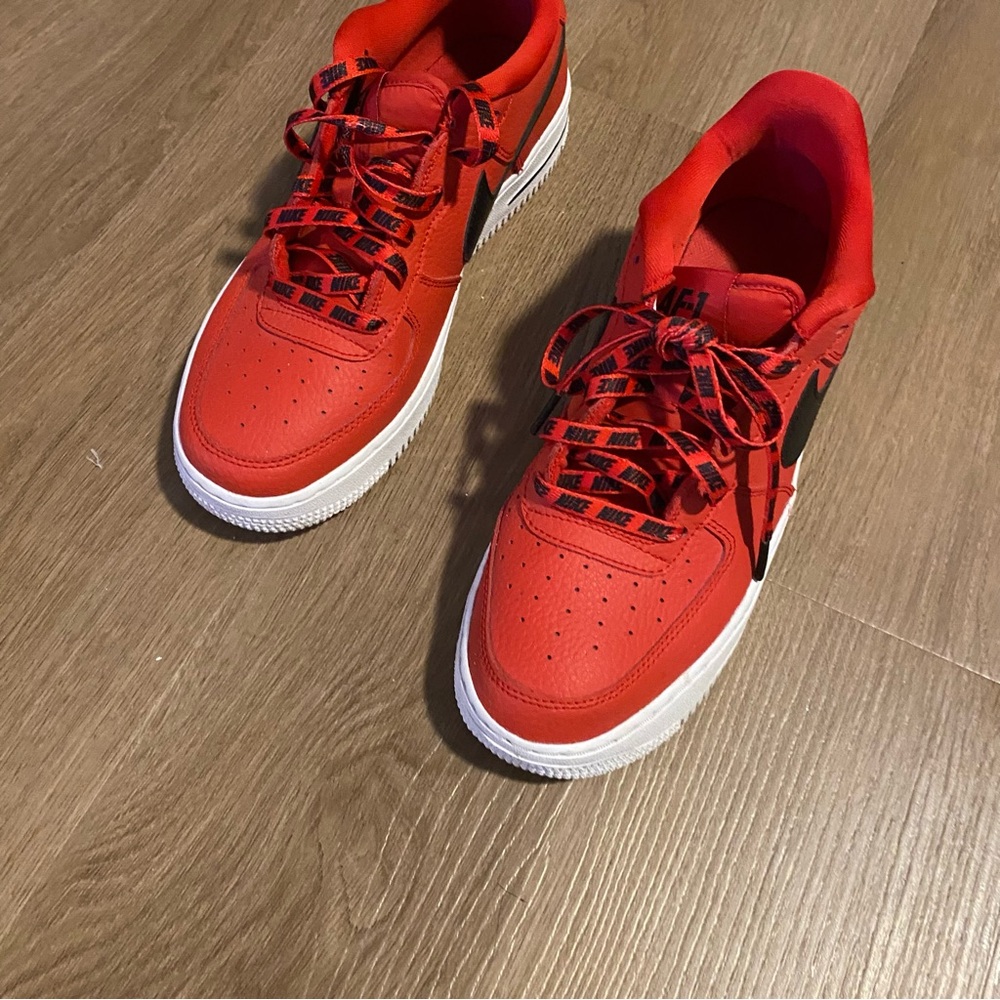 Nike AF-1 Red and Black Sneakers
